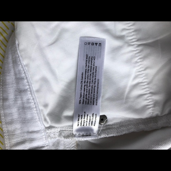 White denim pants women’s size 10-12 BNWOT - Picture 4 of 9